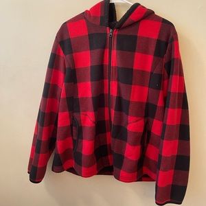 Plaid Sherpa Lined Jacket